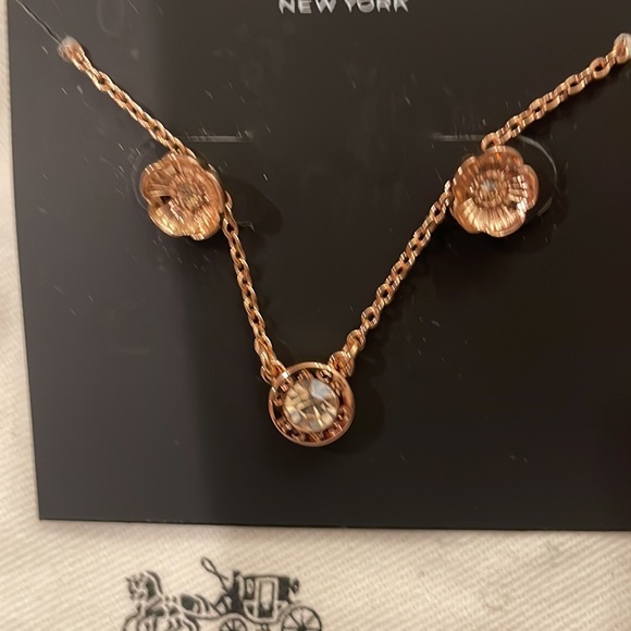 Coach Stud Earrings and Necklace set - Picture 4 of 5